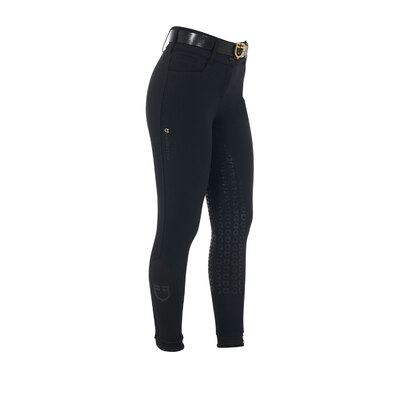 Equestro Pantaloni donna full grip a vita alta