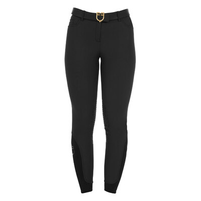 Equestro Pantaloni donna slim fit grip con logo Equestro