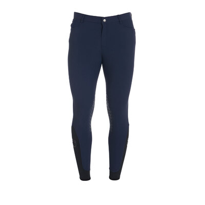 Equestro Pantaloni uomo estivi slim fit in tessuto tecnico bielastico