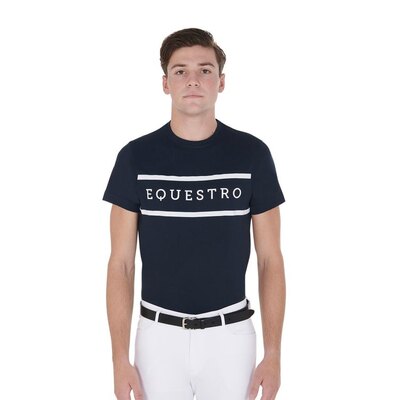 Equestro T-shirt uomo e ragazzo slim fit con scritta a contrasto - ULTIMI PEZZI -