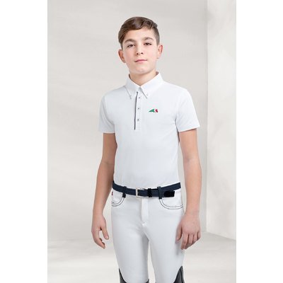 Equiline Polo bambino da competizione a manica corta Justin - ULTIMI PEZZI -