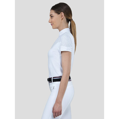 Equiline Polo da donna da concorso microfantasia - ULTIMO PEZZO - taglia XS