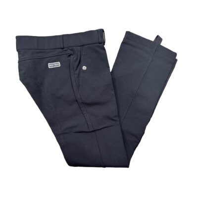 Hkm Pantaloni jodhpur in tessuto tecnicon con rinforzo in alcantara su tutta la gamba e la seduta - ULTIMI PEZZI - color nero