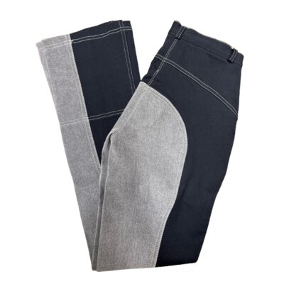 Hkm Sports Jeans jodhpur con seduta e gamba rinforzate in alcantara grigia - ULTIMI PEZZI - color nero