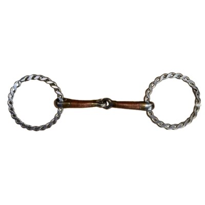 Metalab Filetto western spezzato con anelli decorati - ULTIMO PEZZO - misura 12,5 cm