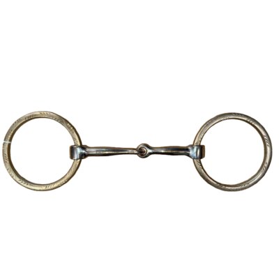 Metalab Filetto western spezzato con anelli decorati - ULTIMO PEZZO - misura 12,5 cm