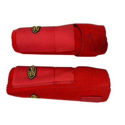 Pro Equine Stinchiere anteriori in neoprene Sport Sliding - ULTIMO PEZZO - misura L colore rosso