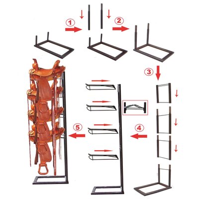 Umbria Equitazione Rack per 4 selle 