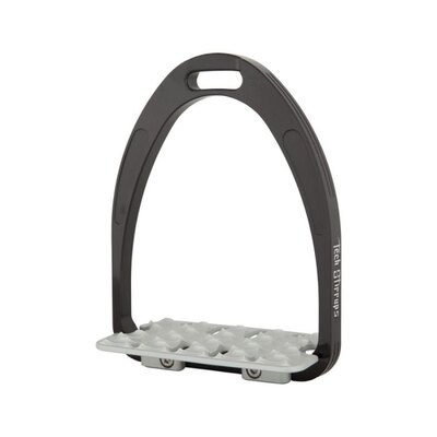 Tech Stirrups Staffe endurance classiche modello Brixia - ULTIMI PEZZI - colore SILVER/BLACK