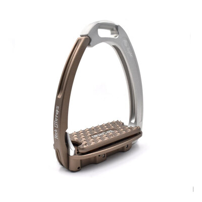 Tech Stirrups Venice light plus cushioned - ULTIMO PEZZO - colore SILVER/BROWN