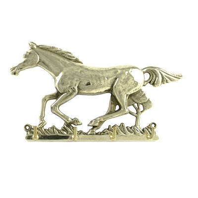 Umbria Equitazione Portachiavi da muro con soggetto cavallo al trotto