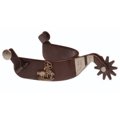 Umbria Equitazione Speroni western in ferro brunito modello roper