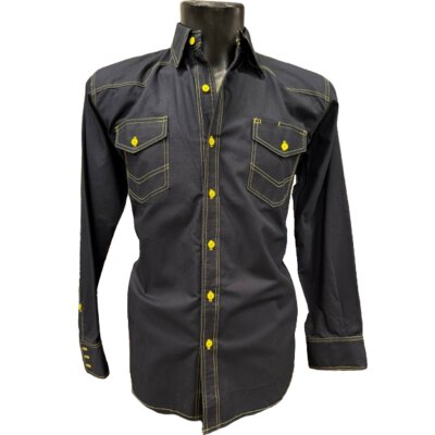 Wedas Camicia western da uomo - ULTIMO PEZZO - taglia M