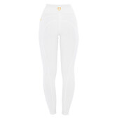 Equestro Leggings donna slim fit inserti micro mesh