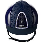 Kep Italia Casco personalizzato in tessuto Zebra Blu impreziosito con Swarovski