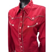 Roper Camicia western da donna cotone con ricami- ULTIMO PEZZO - taglia XL