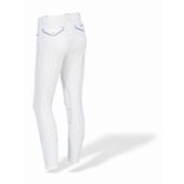 Sarm Hippique Pantalone Rebecca con fondo elastico - ULTIMI PEZZI -  bianco con cuciture blu