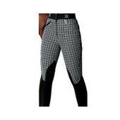 Sarm Hippique Pantalone sarm hippique da donna modello sonia con tessuto scozzese - ULTIMI PEZZI - colore bianco e nero