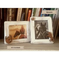 Cornice portafoto in legno con bordo 2 cm