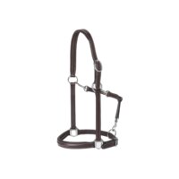 Capezza cuoio equitazione 900 cavallo marrone FOUGANZA