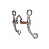 Morso bob avila avb-150 correctional inox, imboccatura con rulli in rame e aste decorate