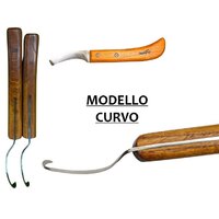 Coltello con manico in legno