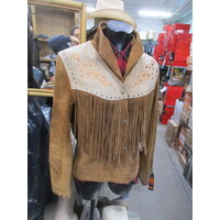 Giacca in pelle stile Country Western